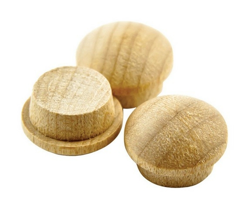 Wolfcraft 3111405 0.5 in. Mushroom Head Oak Button