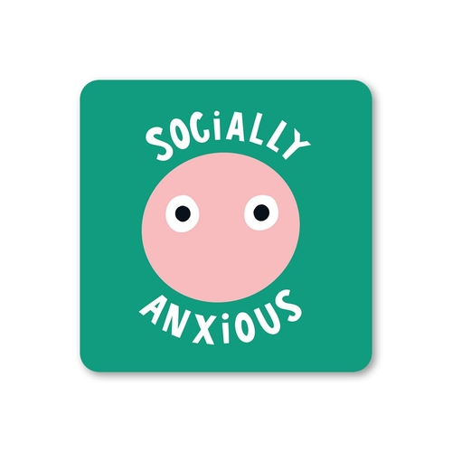 Socially Anxious Coaster (Pack of 6)