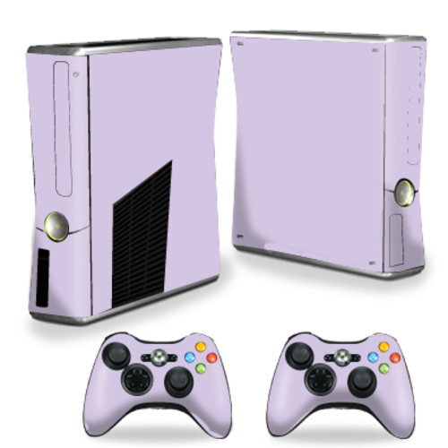 MightySkins XBOX360S-Solid Lilac Skin Decal Wrap for Xbox 360 S Slim P