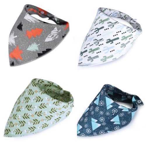 Cotton Baby Bibs Bandana Feeding Brup Cloth for