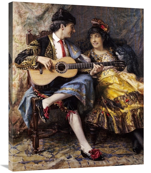 Global Gallery GCS-267808-36-142 36 in. A Spanish Singer & His Lady Ar