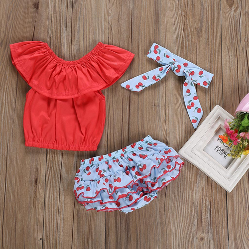 Fashion toddler girl summer clothes set