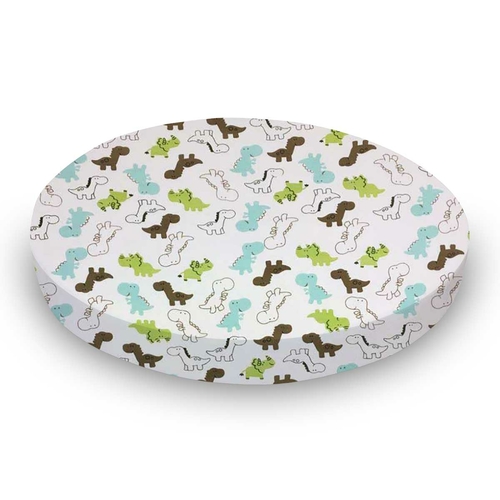 SheetWorld Fitted Oval Crib Sheet Fits Stokke Sleepi - 100% Cotton