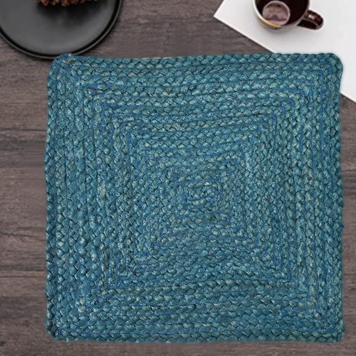 Pack of 1 Jute Rustic Vintage Placemat for Dining Table, Bedside