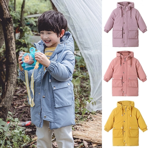 Children Kids Boys Girl Winter Coats Jacket Solid