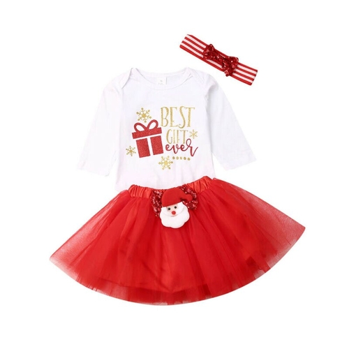 Princess Newborn Baby Girls Outfits Xmas