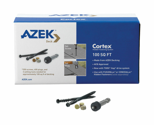 Azek 5955794 2.75 in. Torx TTAP Star Head Morado Carbon Steel Hidden D