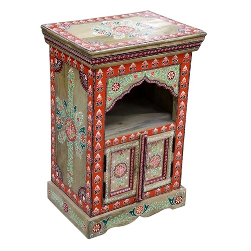 Nightstand DKD Home Decor Red Multicolour Mango wood MDF Wood 48 x 36