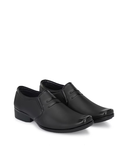 Heeled Slip-On Shoes(Size8)(ColorBlack)