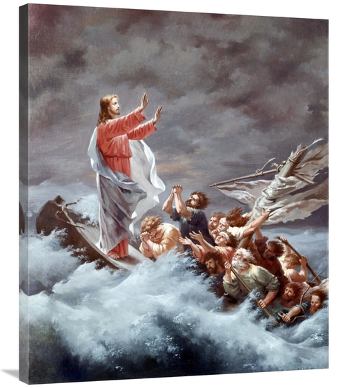 Global Gallery GCS-277404-36-142 36 in. Christ Stilling the Tempest Ar