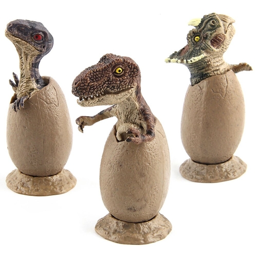 3 Sets Dinosaur Handmade Model Half Hatched