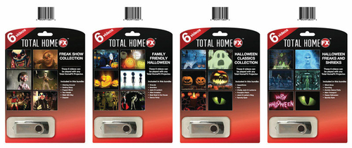 Total Homefx 9760513 Spooky Halloween Projector Videos - Case of 24