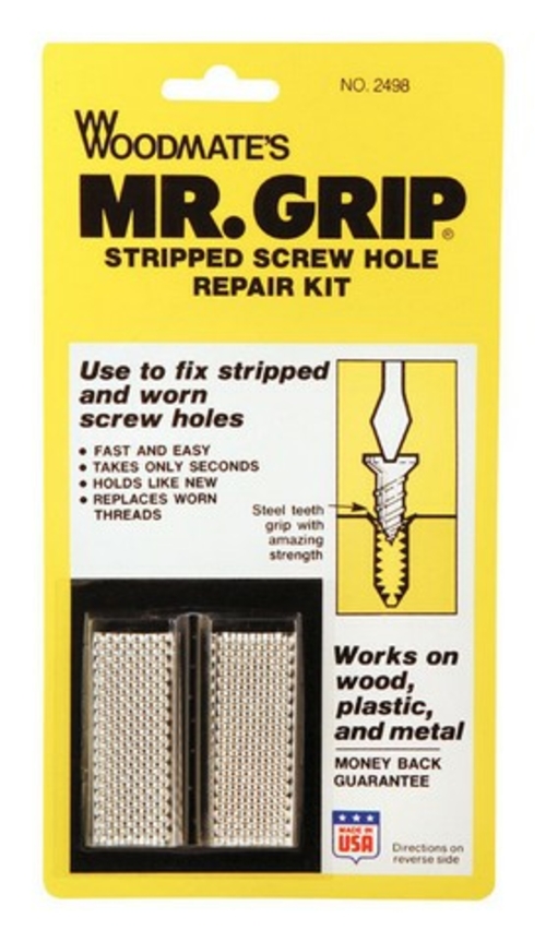 Woodmates 2498 0.75 x 2 in. Screw Hole Repair Kit & Strips