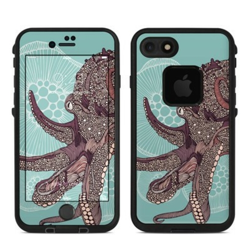 DecalGirl LFI7-OCTOBLOOM Lifeproof iPhone 7 Fre Case Skin - Octopus Bl