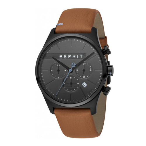 Esprit ES1G053L0035 Ease Chrono Black Brown Mens Watch Chronograph