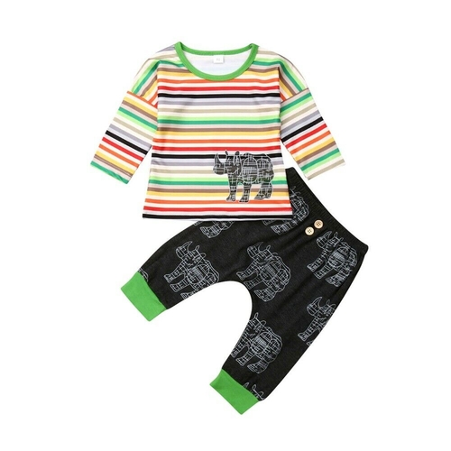 0 24M Baby 2Pcs Clothes Set Toddler Babies T shirt