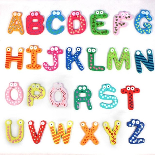 Wooden Puzzle English Letters Jigsaw Board