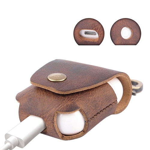 Leather Cover Skin Case With Carabiner Protective