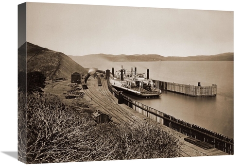 Global Gallery GCS-455398-22-142 22 in. The Ferryboat Solano, Port