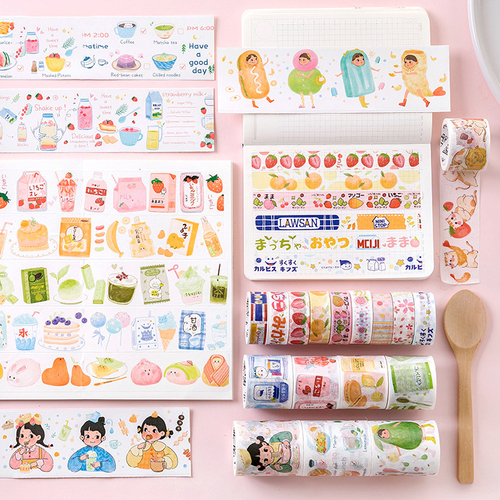 15 50mm*5m Cute Strawberry Dessert Washi