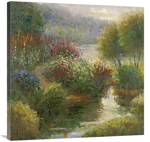 Global Gallery GCS-128433-3636-142 36 x 36 in. Ann Maries Garden Art P