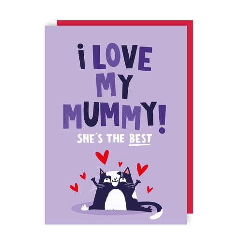 I Love My Mummy Mother's Day Card (Pack of 6)