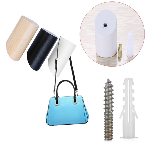 Natural Wood Hook Fixed On Wall Coat Hooks Clothes