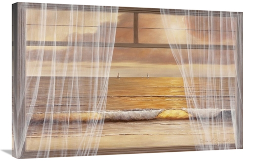 Global Gallery GCS-393991-2436-142 24 x 36 in. View of the Sunset Art 