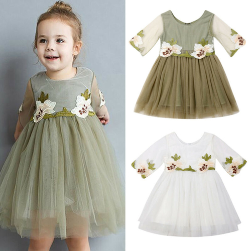 2019 New Princess Toddler Baby Flower Girl Dress