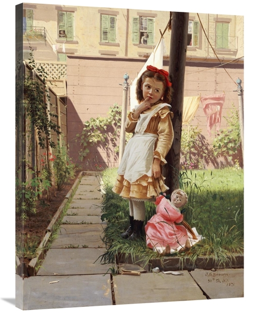 Global Gallery GCS-267790-36-142 36 in. Young Girl in a New York Garde