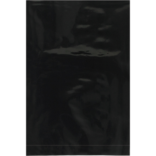 Box Partners PB390BK 4 x 6 in. 2 Mil Black Flat Poly Bags - Pack of 10