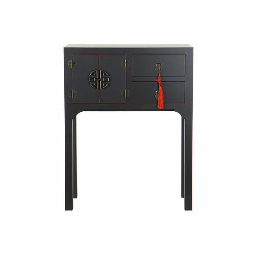 Console DKD Home Decor Black Multicolour Wood Fir MDF Wood 63 x 26 x