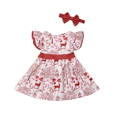 Little Girls Christmas Dress Clothes Baby Kids