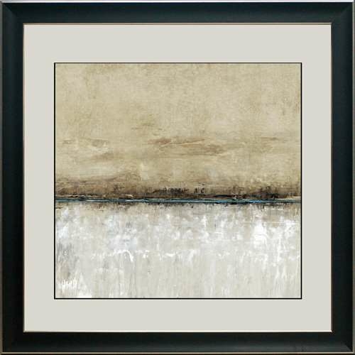 North American Art N2142 26 x 26 in. Blue Line I Framed Art Print