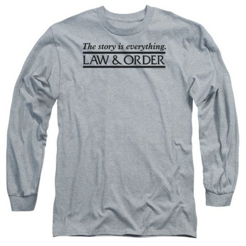 Trevco Law & Order-Story Long Sleeve Adult 18-1 Tee, Athletic Heat