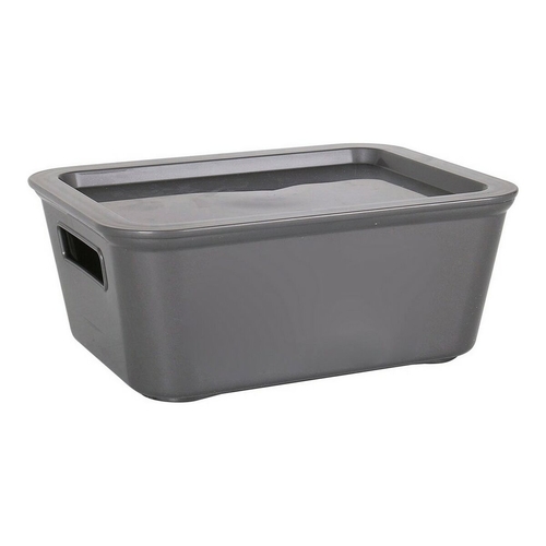 Storage Box with Lid Bella Anthracite (18 x 14 x 7 cm)