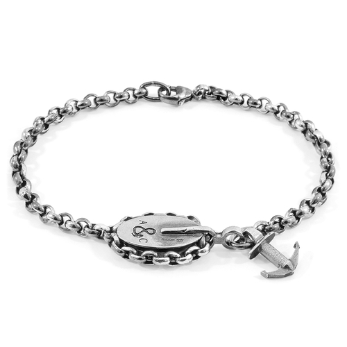 London Mooring Silver Chain Bracelet 