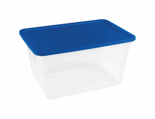 Homz 6502579 Clear Storage Tote - Case of 8