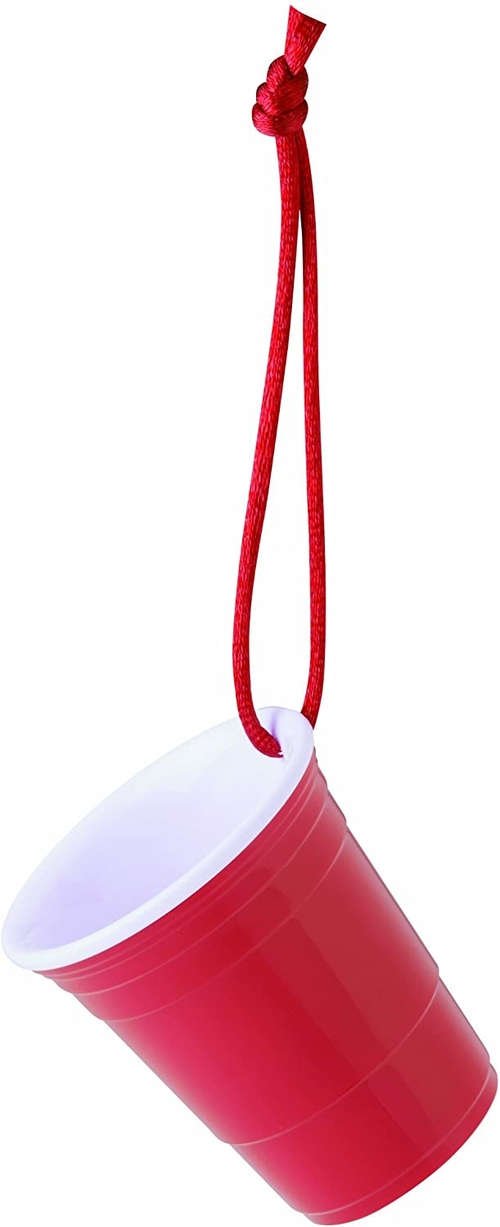Red Cup Living Miniature Beverage Cup with Christmas Ornament