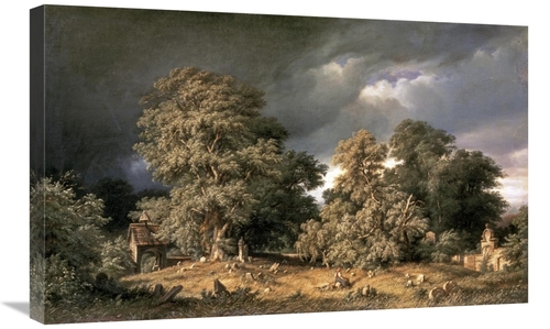 Global Gallery GCS-278111-30-142 30 in. Cemetary Art Print - G. Kloss