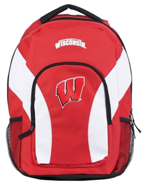 Wisconsin Badgers Backpack Draftday Style Red