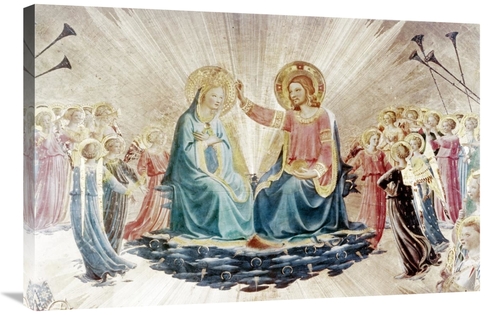 Global Gallery GCS-276550-36-142 36 in. Coronation of the Virgin - Det