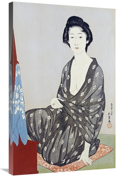 Global Gallery GCS-266421-36-142 36 in. A Beauty in a Black Kimono Art