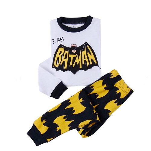 Baby Kids Boys Batman Cotton Nightwear Pajamas Set