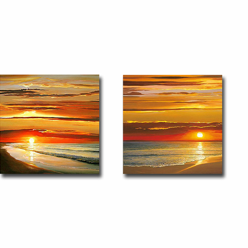 Artistic Home Gallery 1212C779TG Sunset on The Water & Sunset on The S