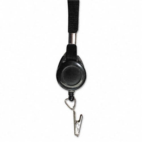 Advantus 75549 Lanyard with Retractable 24   ID Reel with Clip  36   B