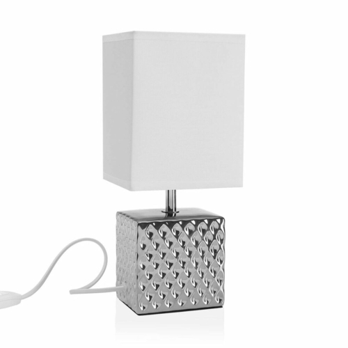 Desk lamp Versa Silver 11 x 13 x 30 cm 13 x 11 x 30 cm Porcelain 10 x