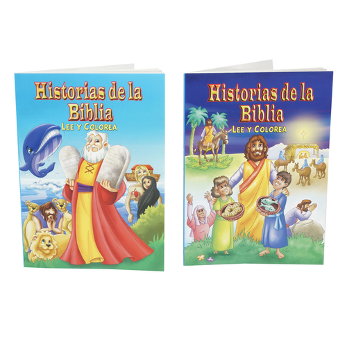 Historias de la Biblia Coloring Book