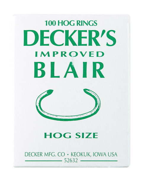 Decker Manufacturing 6 100 Hog Ring Blair - 