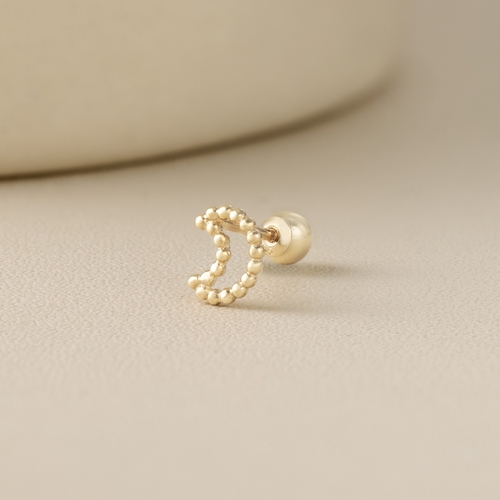 14K (58.5%) SOLID GOLD LUNA PIERCING